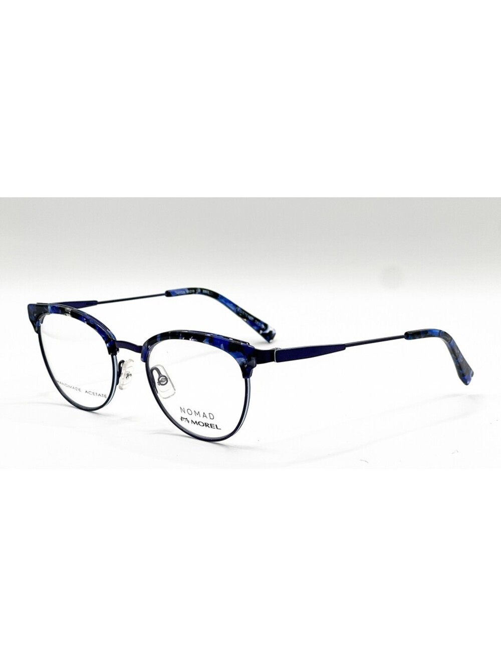 Morel 40102N BB03 Blue Purple Rectangle Authentic Eyeglass Frames 49-19-135